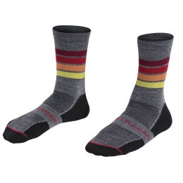 bontrager wool cycling socks in grey