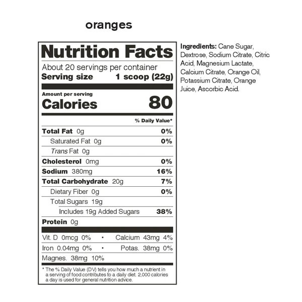 Nutritional information